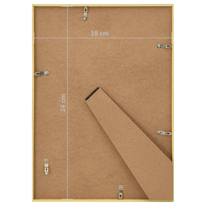 Berkfield Photo Frames Collage 3 pcs for Table Gold 18x24 cm MDF