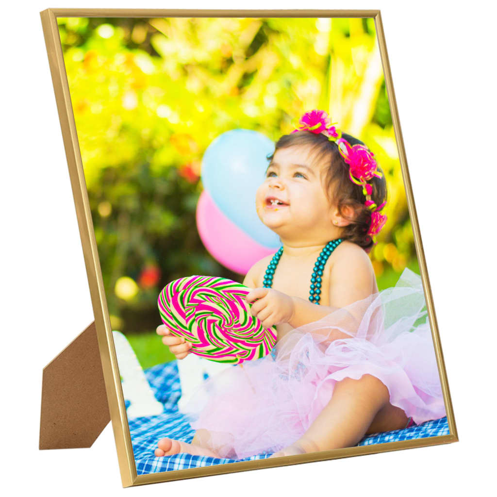 Berkfield Photo Frames Collage 5 pcs for Table Gold 20x25 cm MDF
