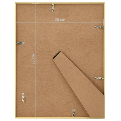 Berkfield Photo Frames Collage 5 pcs for Table Gold 20x25 cm MDF