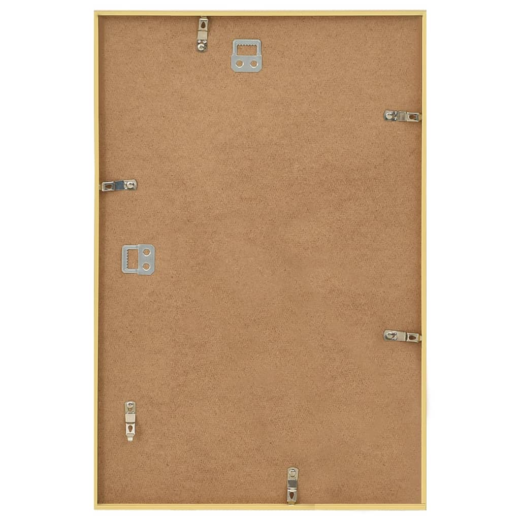 Berkfield Photo Frames Collage 3 pcs for Wall Gold 42x59.4cm MDF