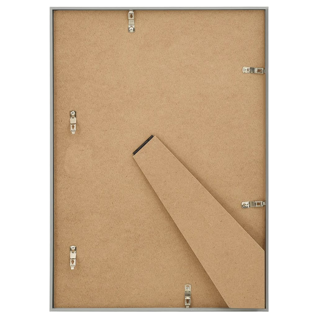 Berkfield Photo Frames Collage 5 pcs for Table Silver 15x21cm MDF