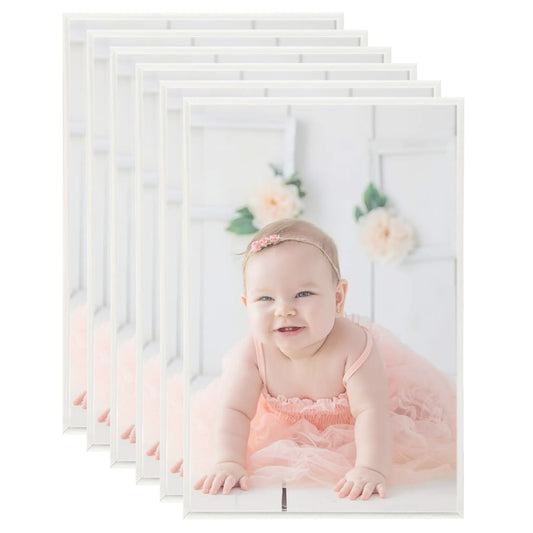 Berkfield Photo Frames Collage 5 pcs for Wall or Table Silver 28x35cm MDF