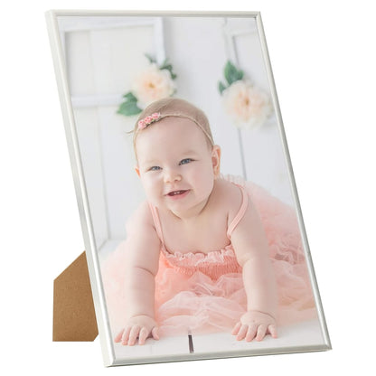 Berkfield Photo Frames Collage 5 pcs for Wall or Table Silver 28x35cm MDF