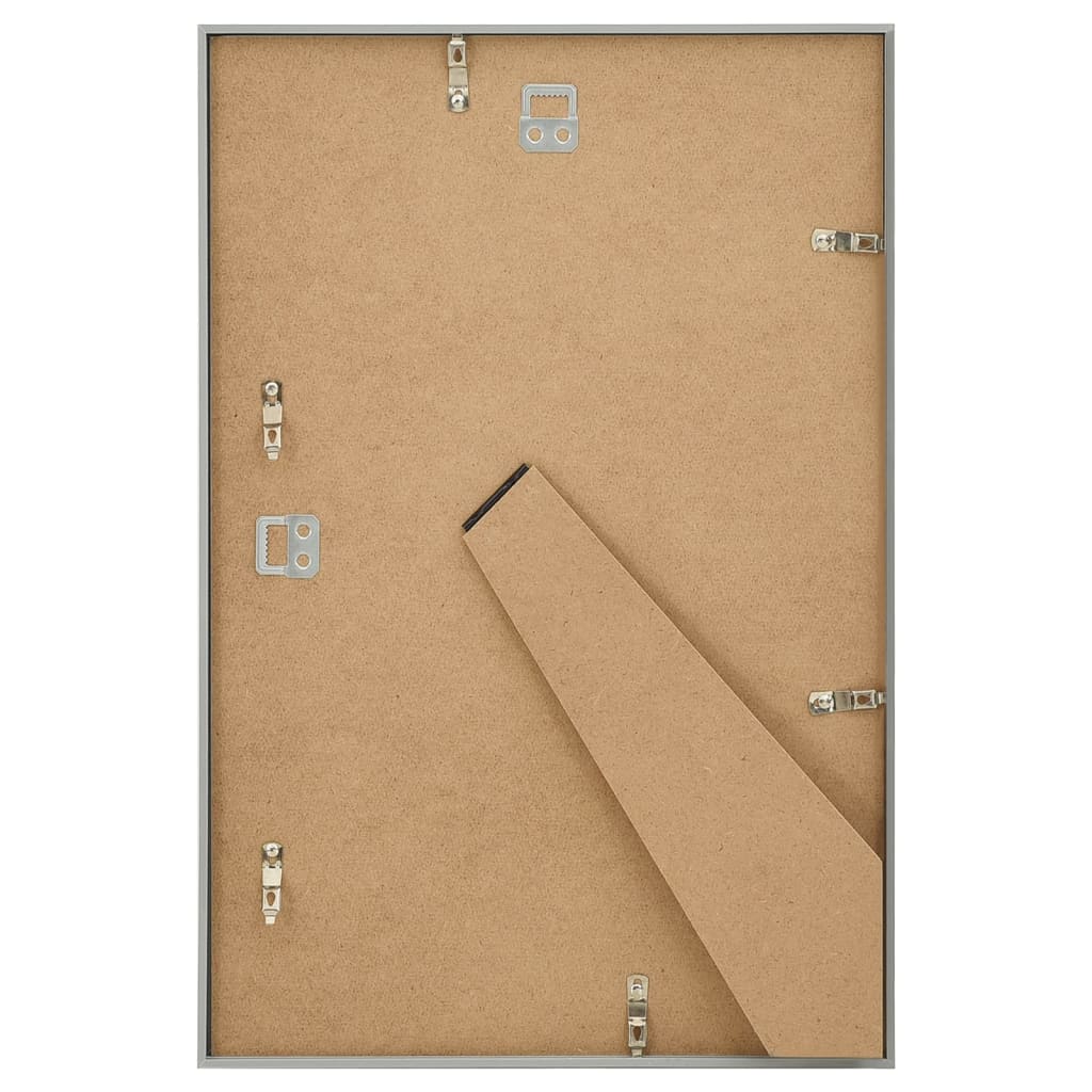 Berkfield Photo Frames Collage 5 pcs for Wall or Table Silver 28x35cm MDF