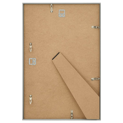Berkfield Photo Frames Collage 5 pcs for Wall or Table Silver 28x35cm MDF