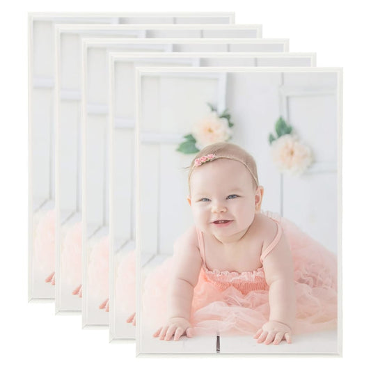 Berkfield Photo Frames Collage 5 pcs for Wall/Table Silver 29.7x42 cm MDF
