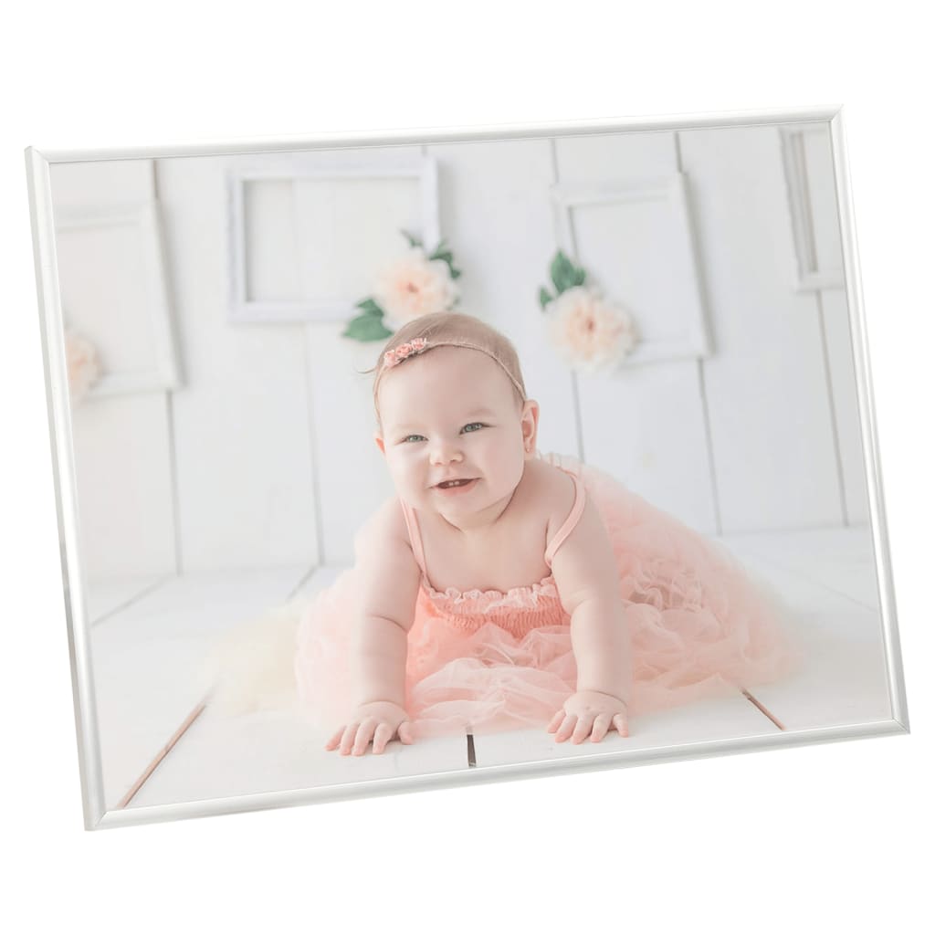 Berkfield Photo Frames Collage 3 pcs for Wall Silver 40x50cm MDF