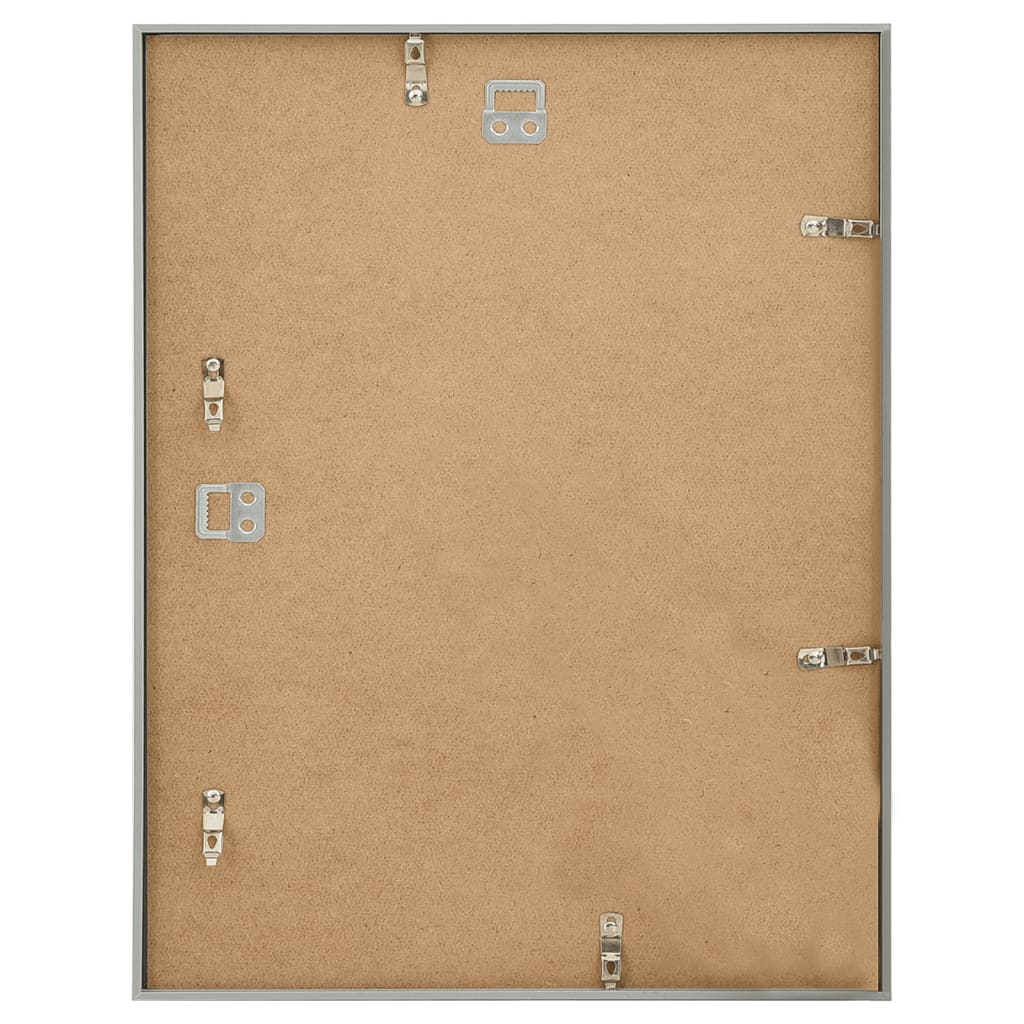 Berkfield Photo Frames Collage 3 pcs for Wall Silver 40x50cm MDF