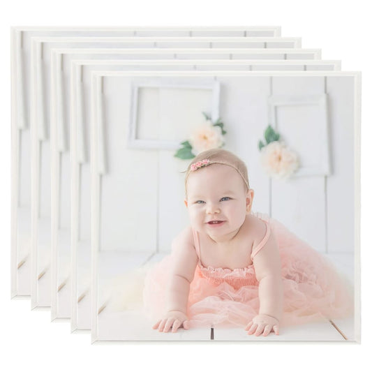 Berkfield Photo Frames Collage 5 pcs for Wall Silver 50x50cm MDF