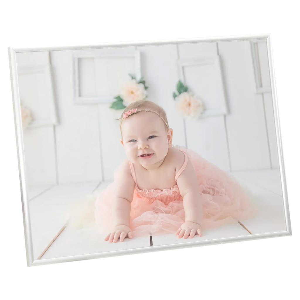 Berkfield Photo Frames Collage 5 pcs for Wall Silver 50x60cm MDF