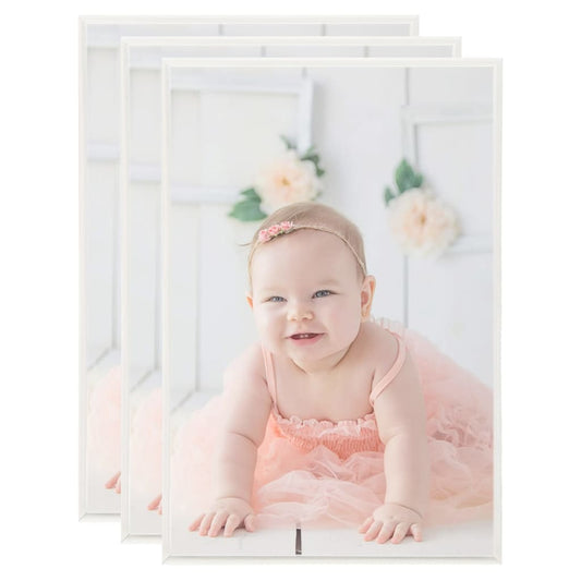 Berkfield Photo Frames Collage 3 pcs for Wall Silver 50x70cm MDF