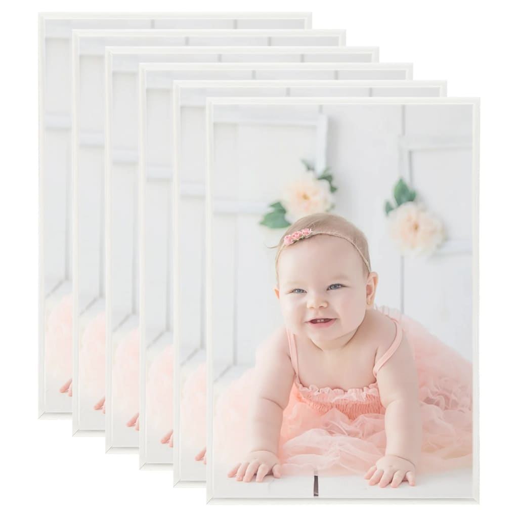 Berkfield Photo Frames Collage 5 pcs for Wall or Table Silver 50x70cm MDF