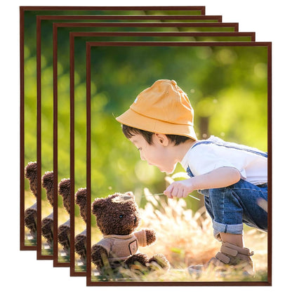 Berkfield Photo Frames Collage 5 pcs for Wall or Table Bronze 40x50cm MDF