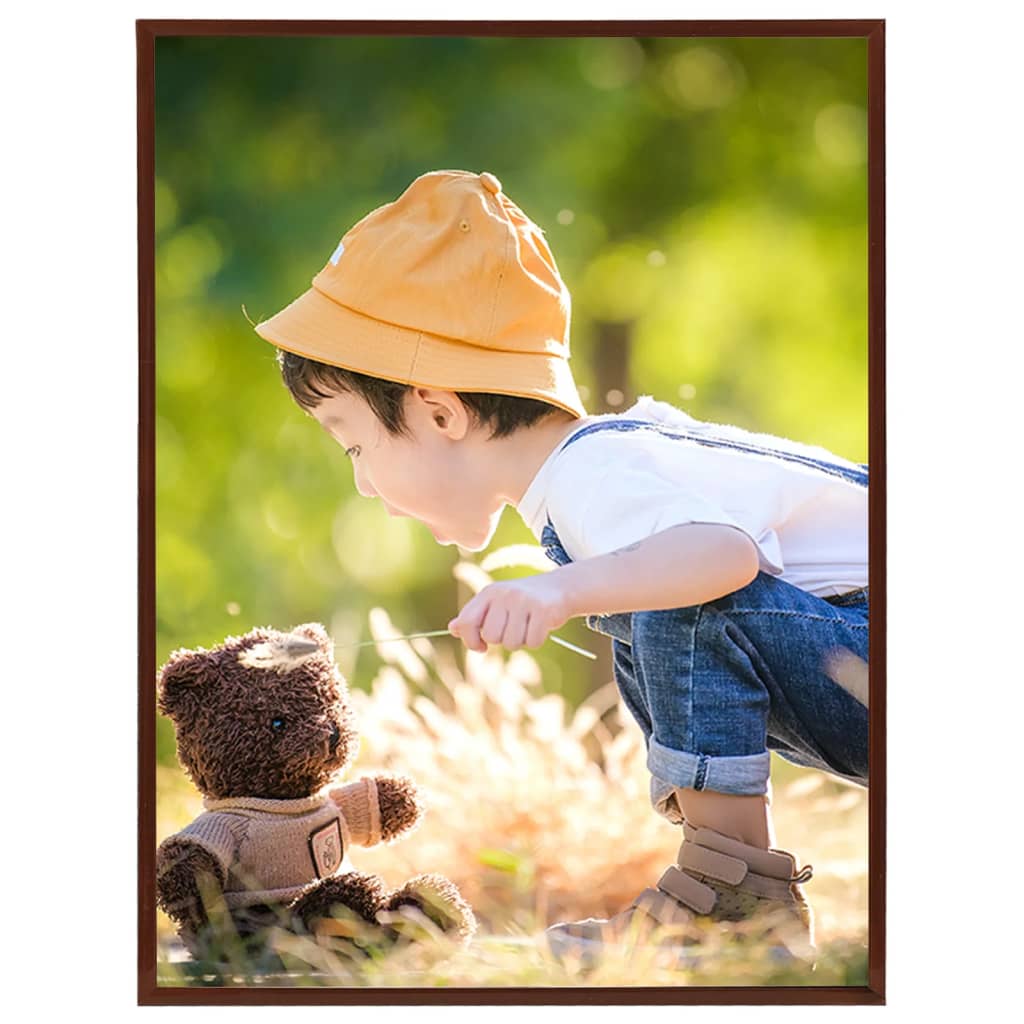 Berkfield Photo Frames Collage 5 pcs for Wall or Table Bronze 40x50cm MDF