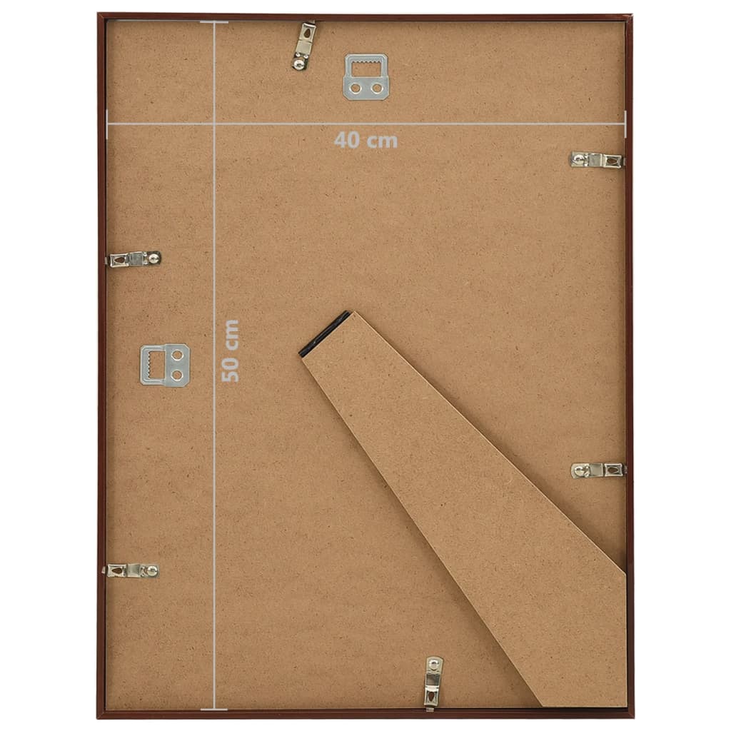 Berkfield Photo Frames Collage 5 pcs for Wall or Table Bronze 40x50cm MDF