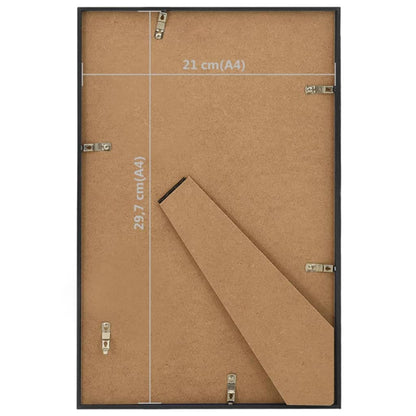 Berkfield Photo Frames Collage 5pcs for Table Black 21x29.7cm MDF