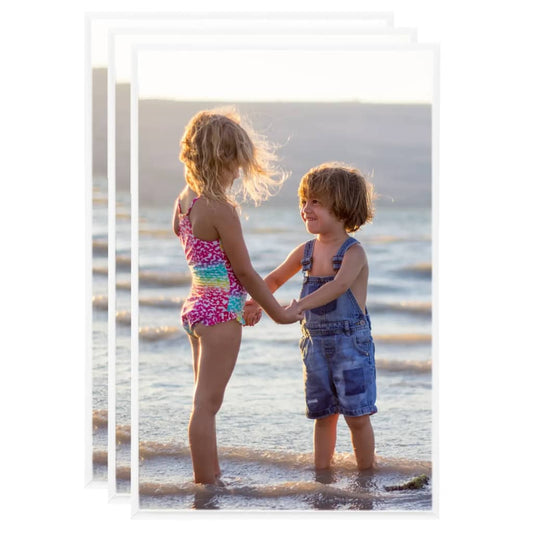 Berkfield Photo Frames Collage 3 pcs for Table White 13x18 cm MDF