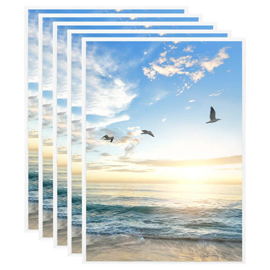 Berkfield Photo Frames Collage 5 pcs for Table White 15x21 cm MDF