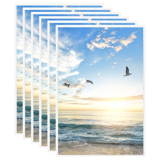 Berkfield Photo Frames Collage 5pcs for Table White 21x29.7cm MDF