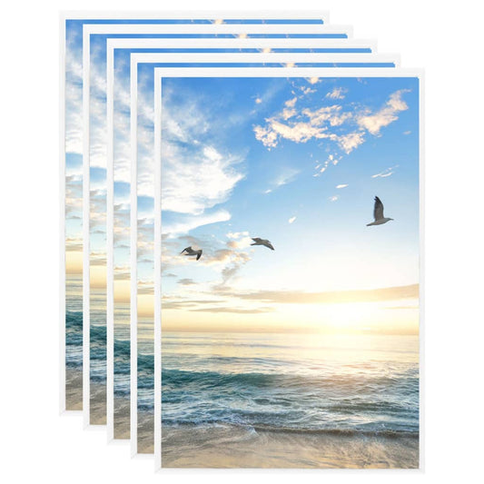 Berkfield Photo Frames Collage 5 pcs for Table White 28x35 cm MDF