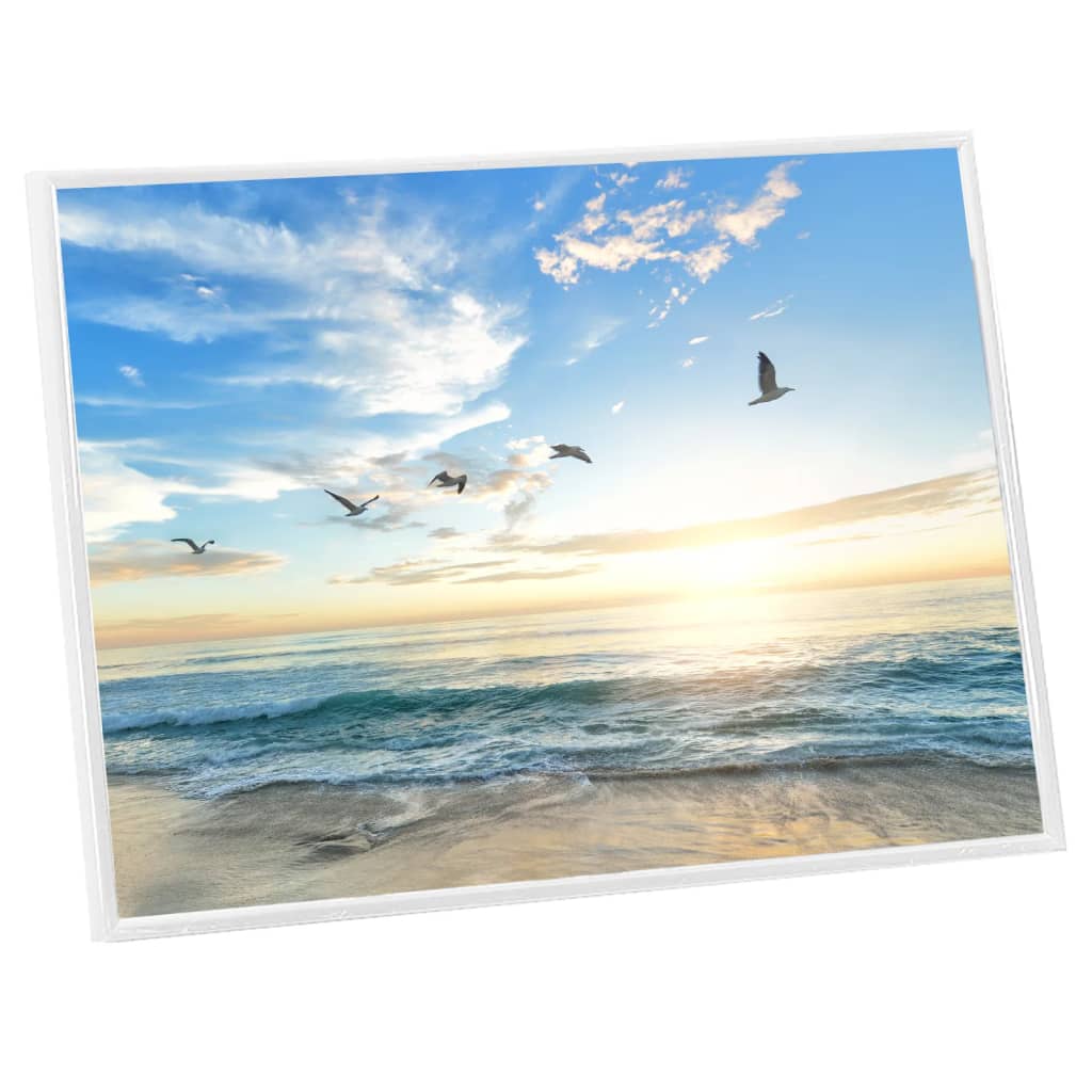 Berkfield Photo Frames Collage 5 pcs for Table White 28x35 cm MDF
