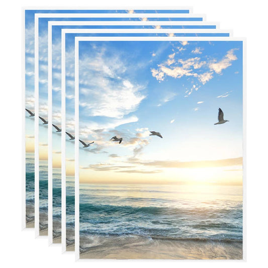 Berkfield Photo Frames Collage 5 pcs for Wall White 40x50 cm MDF