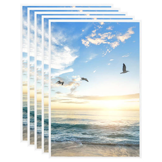 Berkfield Photo Frames Collage 5pcs for Wall White 42x59.4cm MDF