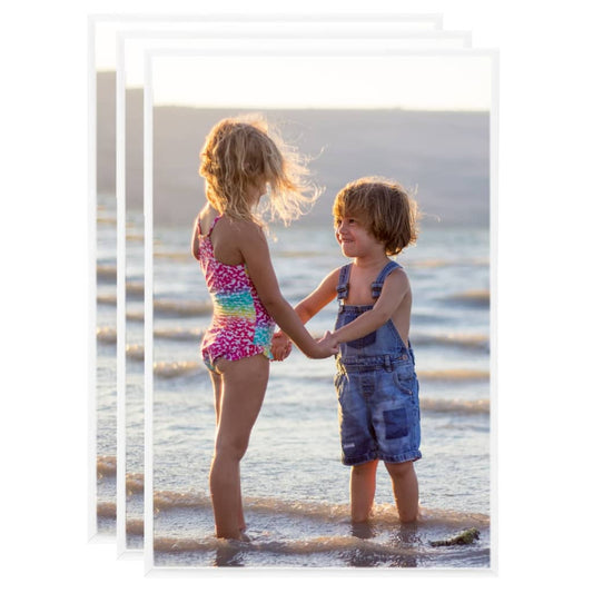 Berkfield Photo Frames Collage 3 pcs for Wall or Table White 50x70 cm MDF