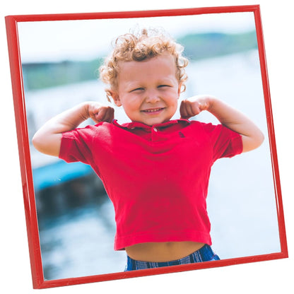 Berkfield Photo Frames Collage 5 pcs for Wall or Table Red 50x50 cm MDF