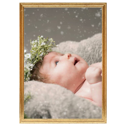 Berkfield Photo Frames Collage 5 pcs for Table Gold 15x21 cm MDF