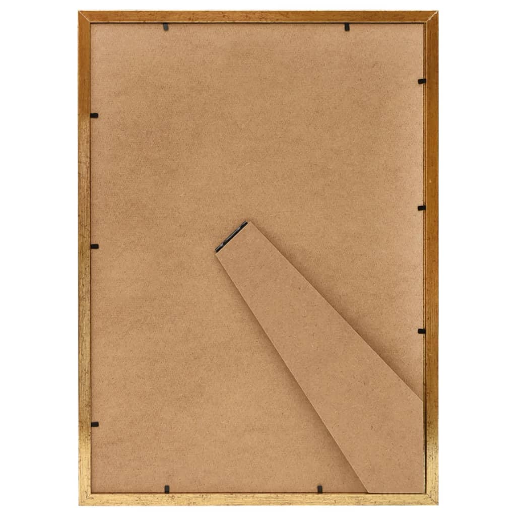 Berkfield Photo Frames Collage 5 pcs for Table Gold 15x21 cm MDF