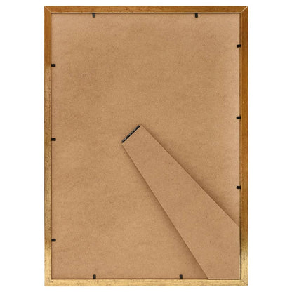 Berkfield Photo Frames Collage 5 pcs for Table Gold 15x21 cm MDF