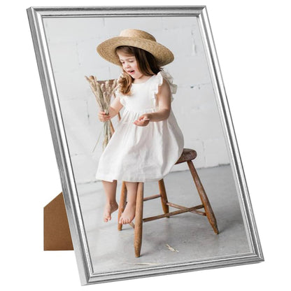 Berkfield Photo Frames Collage 5 pcs for Table Silver 20x25cm MDF