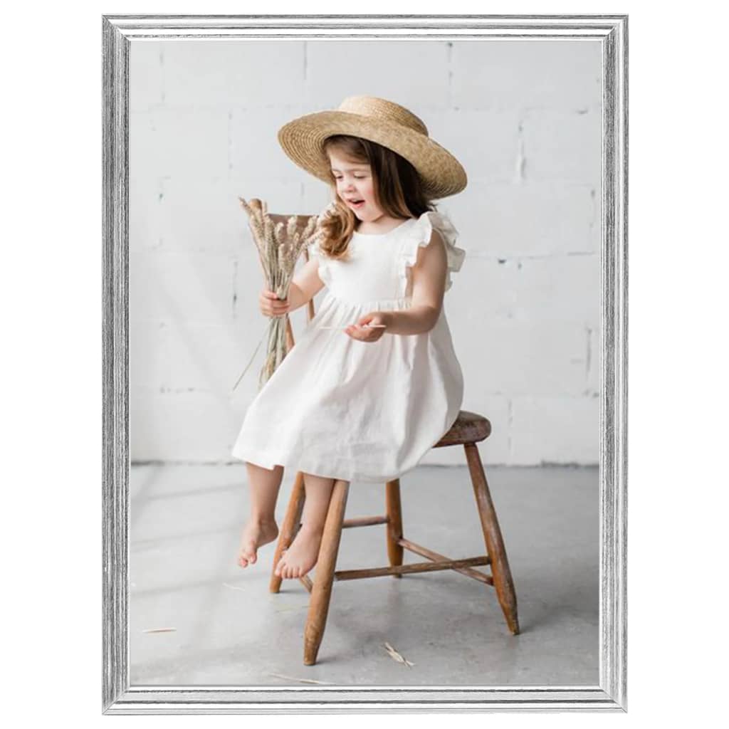 Berkfield Photo Frames Collage 5 pcs for Table Silver 20x25cm MDF