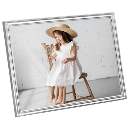 Berkfield Photo Frames Collage 5 pcs for Table Silver 20x25cm MDF