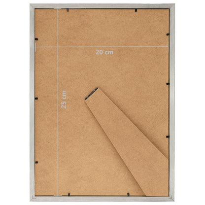 Berkfield Photo Frames Collage 5 pcs for Table Silver 20x25cm MDF