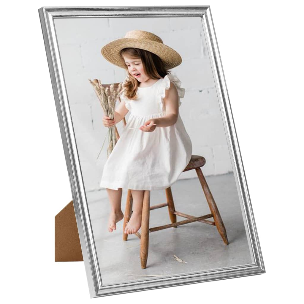 Berkfield Photo Frames Collage 3 pcs for Wall or Table Silver 29.7x42 cm