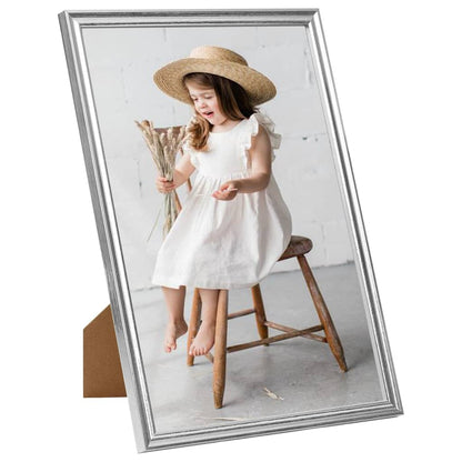 Berkfield Photo Frames Collage 3 pcs for Wall or Table Silver 29.7x42 cm