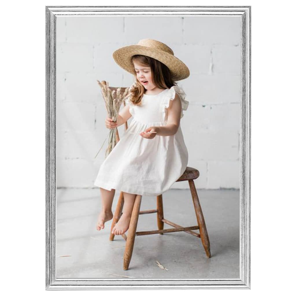 Berkfield Photo Frames Collage 3 pcs for Wall or Table Silver 29.7x42 cm