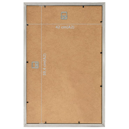 Berkfield Photo Frames Collage 5 pcs for Wall Silver 42x59.4 cm