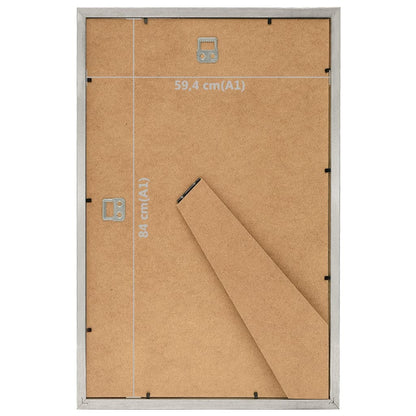 Berkfield Photo Frames Collage 5 pcs for Wall or Table Silver 59.4x84 cm