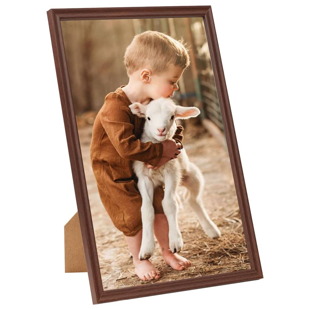 Berkfield Photo Frames Collage 3 pcs for Table Brown 13x18 cm MDF