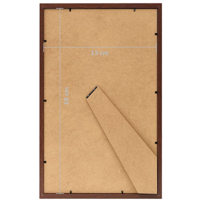 Berkfield Photo Frames Collage 3 pcs for Table Brown 13x18 cm MDF
