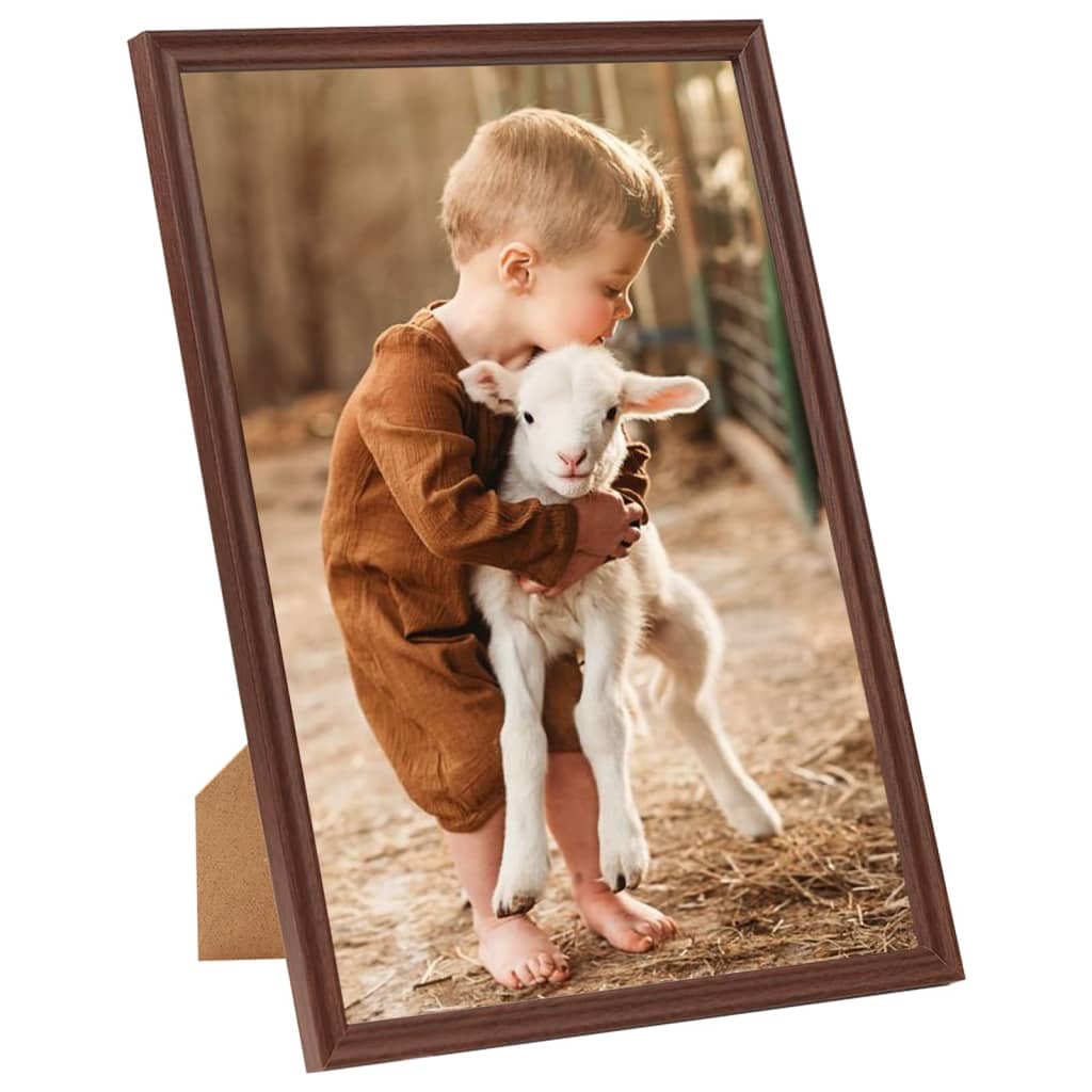 Berkfield Photo Frames Collage 3pcs for Wall or Table Brown 59.4x84cm MDF
