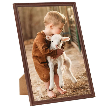 Berkfield Photo Frames Collage 3pcs for Wall or Table Brown 59.4x84cm MDF