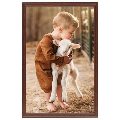 Berkfield Photo Frames Collage 3pcs for Wall or Table Brown 59.4x84cm MDF