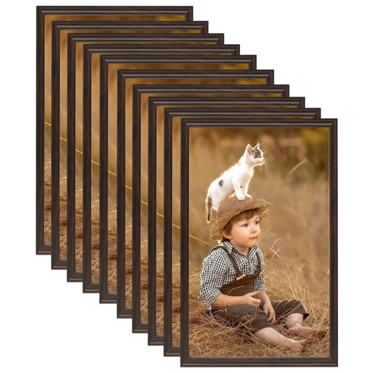 Berkfield Photo Frames Collage 10 pcs for Table Black 13x18cm MDF