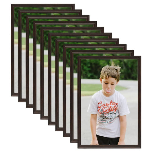 Berkfield Photo Frames Collage 10 pcs for Table Black 15x21cm MDF