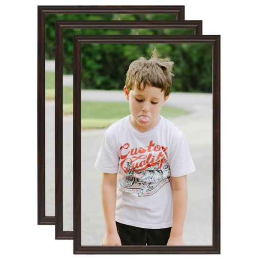 Berkfield Photo Frames Collage 3pcs for Table Black 21x29.7cm MDF