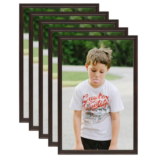 Berkfield Photo Frames Collage 5pcs for Table Black 21x29.7cm MDF